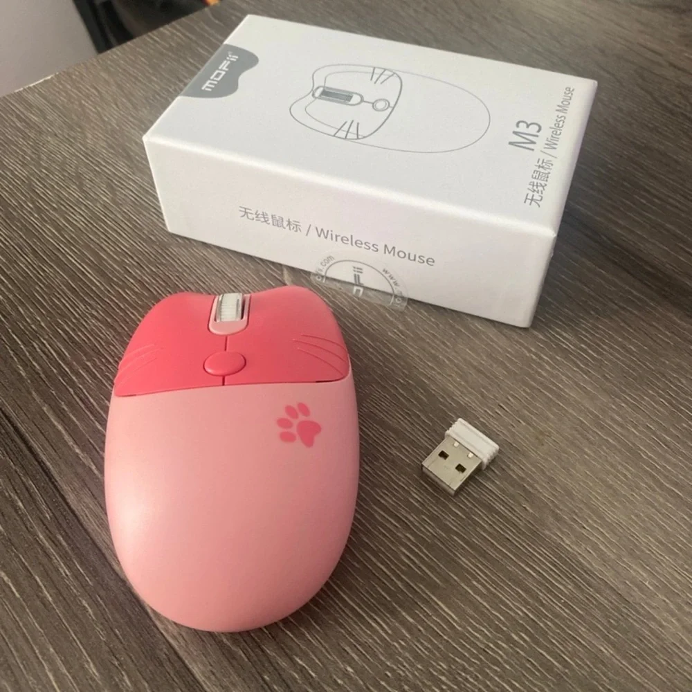 Pink Wireless Mouse by Mofii